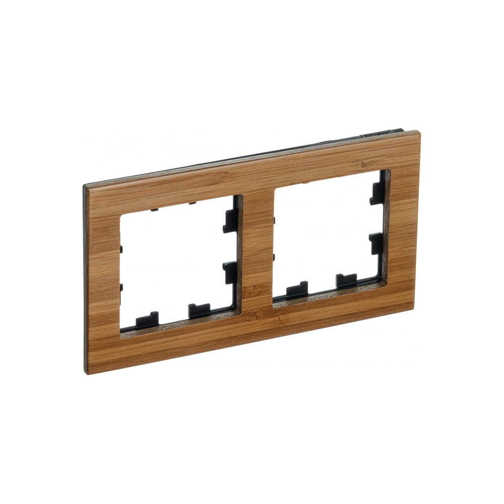 Изображение товара Рамка Systeme Electric AtlasDesign Nature из бамбукового дерева, 2 поста, натуральный цвет