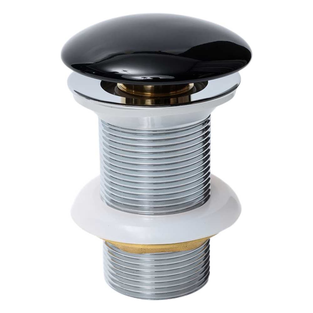 Изображение товара Донный клапан Gid без перелива Bl100 черный глянцевый 70x70x100 мм