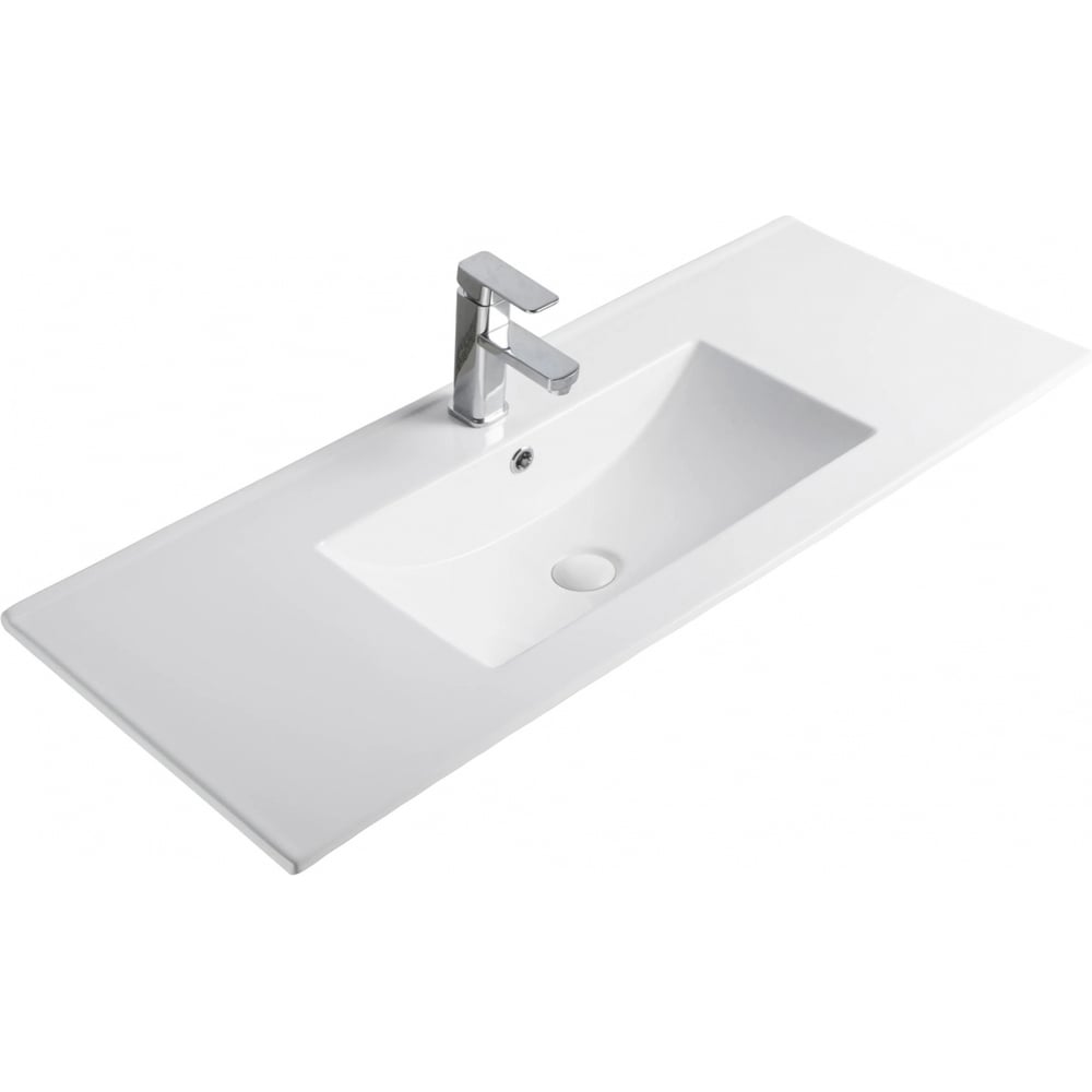 Изображение товара Раковина Gid NYJ803-100 встраиваемая сверху белая 1010x400 мм санфаянс