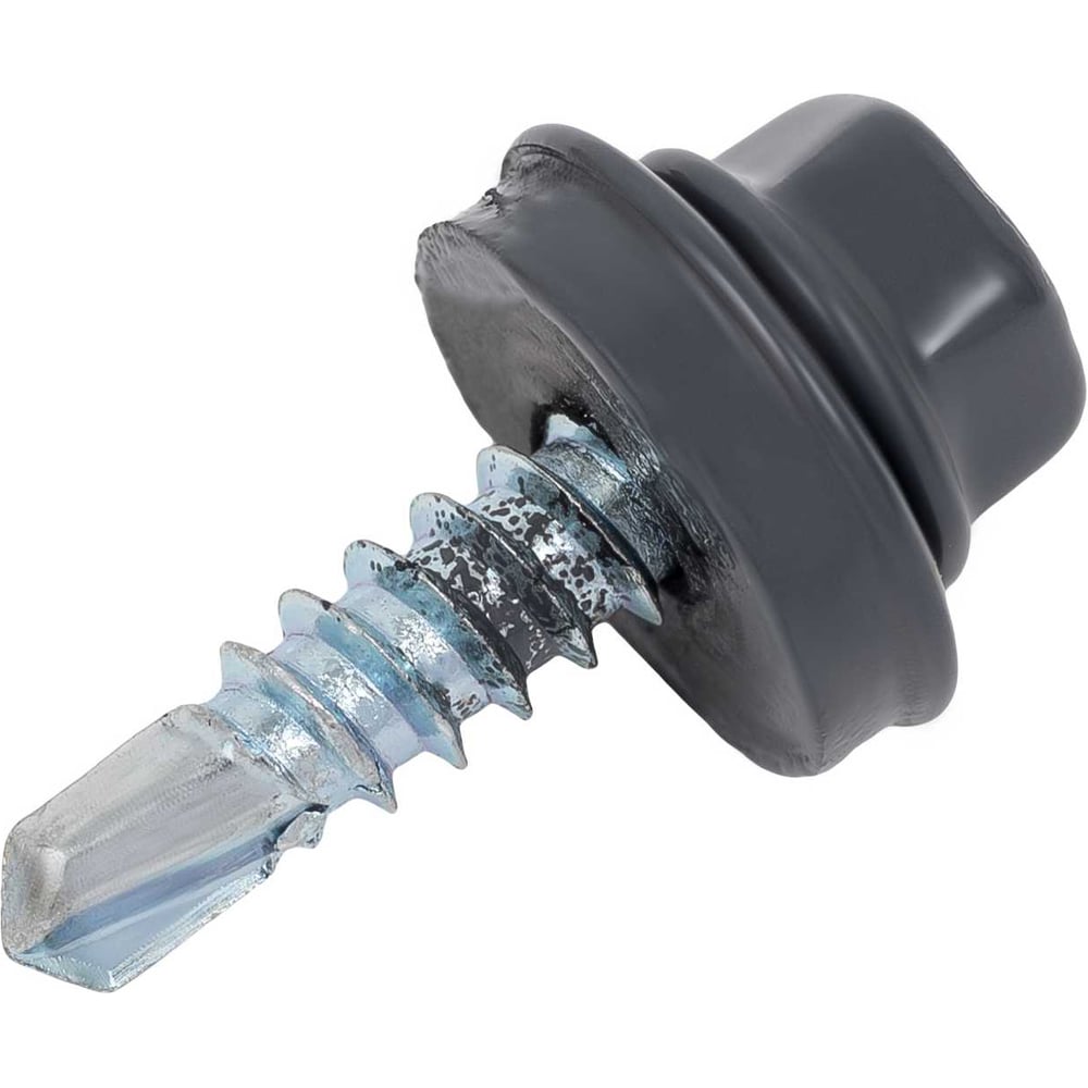 Изображение товара Кровельный саморез цинк 4,8х19 RAL 7024 с сверлом 400 шт