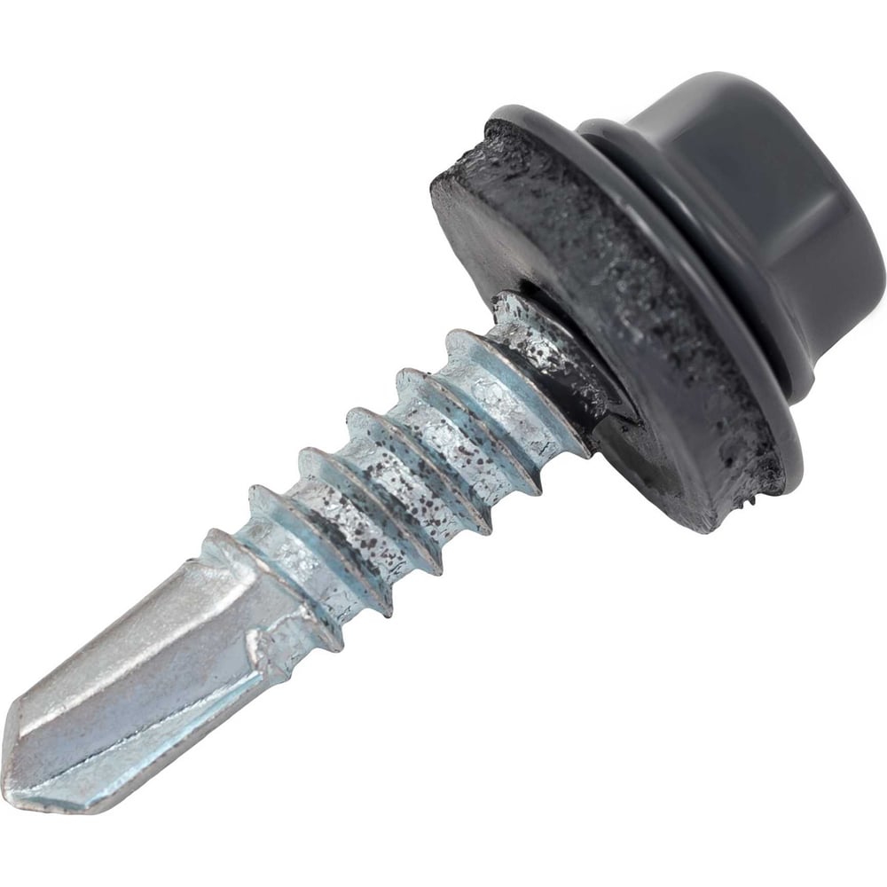 Изображение товара Кровельный саморез Gigant G-124112 5,5х25 RAL 7024 с сверлом 250 шт