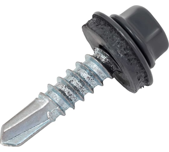 Изображение товара Gigant Кровельный саморез цинк 5,5х25 RAL 7024 сверло 250 шт G-124112