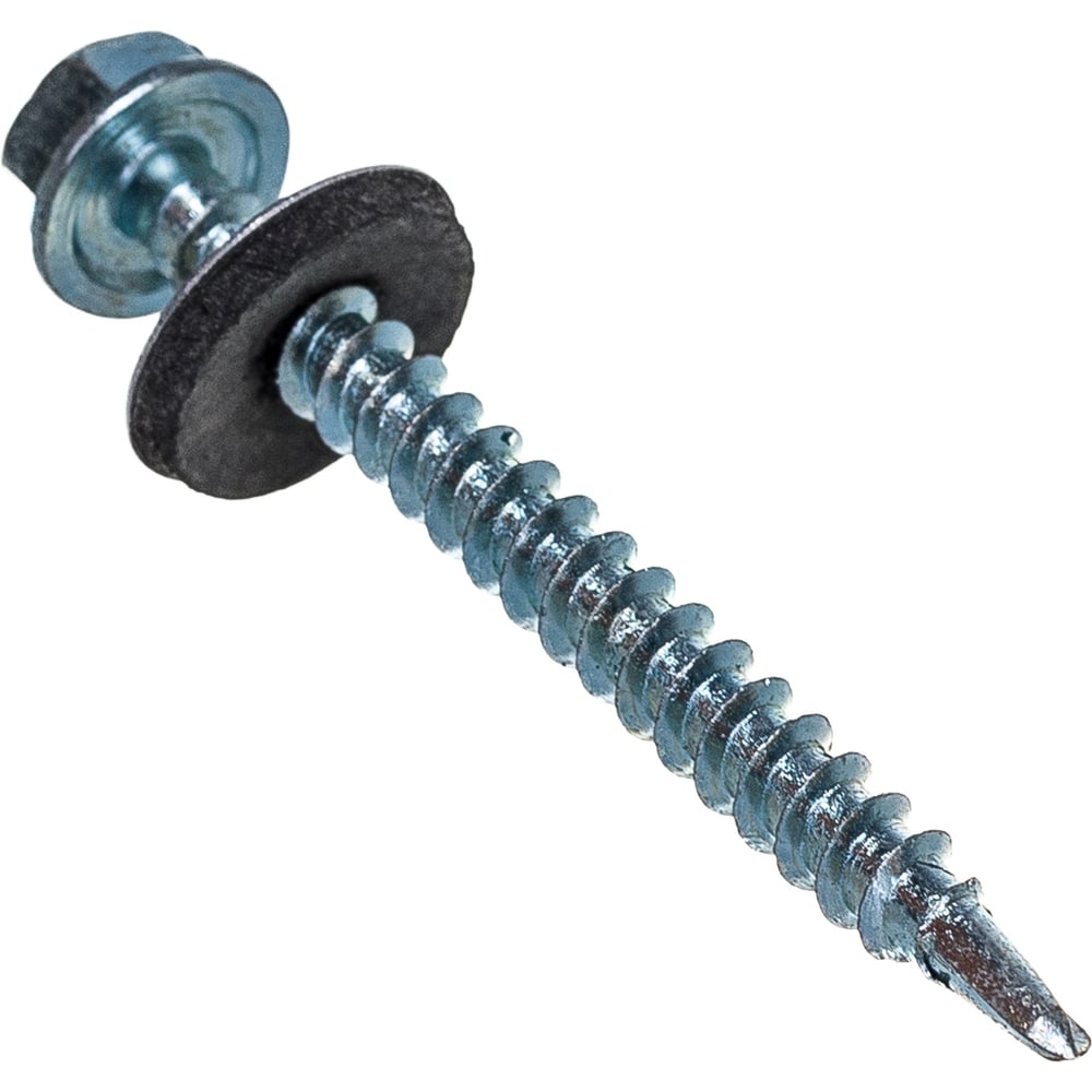 Изображение товара Кровельный саморез цинк 4,8х50 с сверлом и пресс-шайбой 150 шт Gigant G-124116