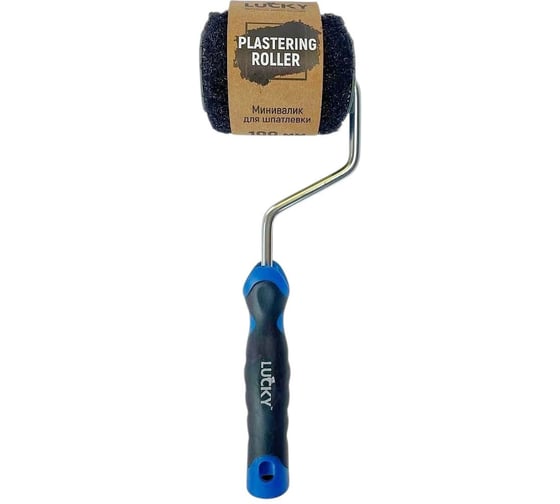 Изображение товара Валик для шпатлевки LUCKY 100мм, со съемной ручкой, ворс 16мм TarnamidPRO 887704