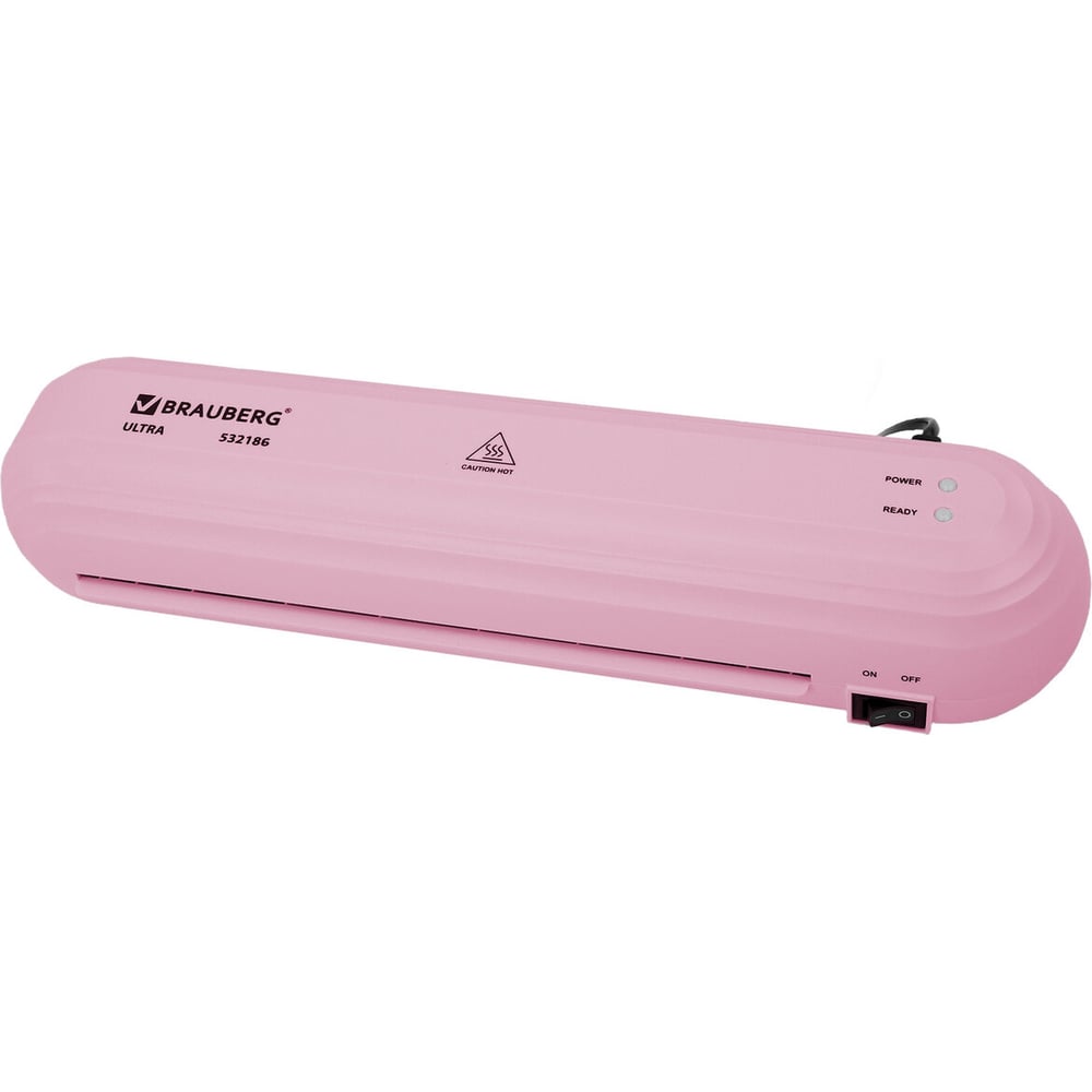 Изображение товара Ламинатор BRAUBERG ULTRA PM235P розовый А4 горячее ламинирование speed 30 сммин