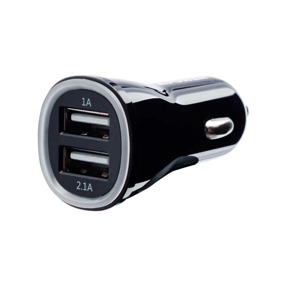 Изображение товара USB зарядное устройство Zipower с двумя портами, 2 USB 5В/3,1A, 16Вт, 6см, черный PM6682