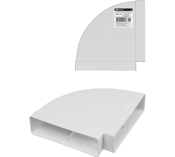 Изображение товара Соединительное колено горизонтальное TDM ELECTRIC 90 градусов для прямоугольных воздуховодов, 60х204 SQ1807-1774