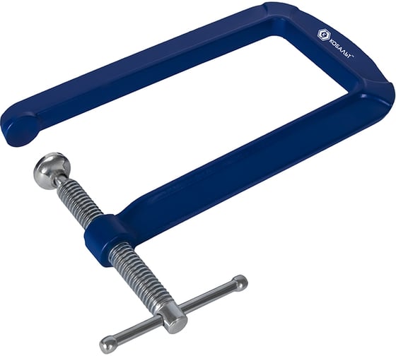 Изображение товара Струбцина G-образная КОБАЛЬТ глубокая, ширина зажима 80 мм, глубина зажима 205 мм 923-774