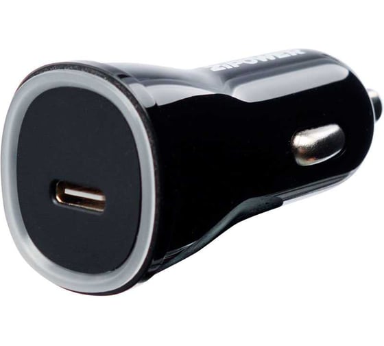 Изображение товара USB зарядное устройство Zipower Type-C, Power Delivery, 5В/3А, 18Вт, 6см, черный PM6686