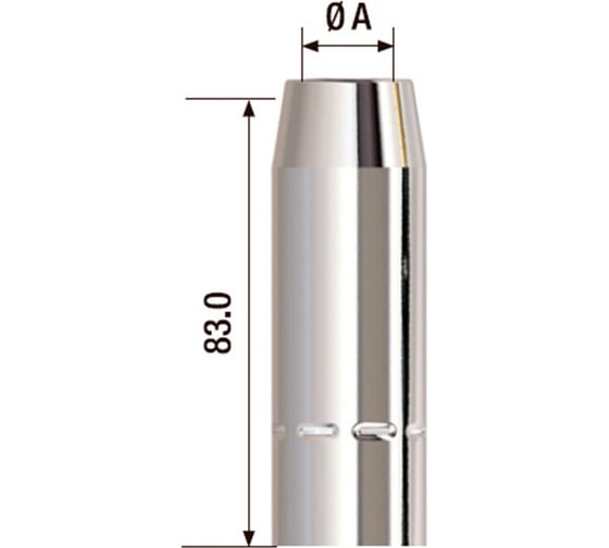 Изображение товара Газовое сопло FUBAG D=16 мм FB 400 (2 шт) FB400.N.16.0_2
