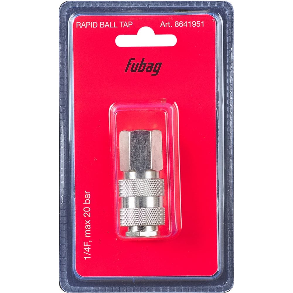 Изображение товара Разъемное соединение FUBAG рапид (муфта) - 1/4F внутр.резьба, блистер 1 шт 8641951