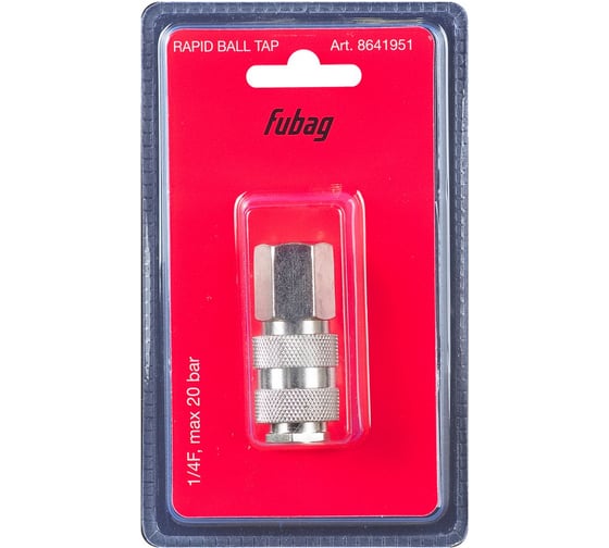 Изображение товара Разъемное соединение FUBAG рапид (муфта) - 1/4F внутр.резьба, блистер 1 шт 8641951