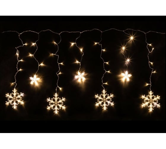 Изображение товара Электрогирлянда Волшебная страна Занавес со снежинками и звездами 102968
