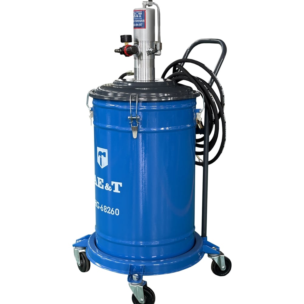 Изображение товара Солидолонагнетатель пневматический AE&T 60л HG-68260