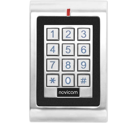 Изображение товара Автономный контроллер Novicam СКУД с EM-Marin считывателем и клавиатурой SE210KW, Предназначен для управления любым электрическим замком, Программирование кодами, Антива 4456