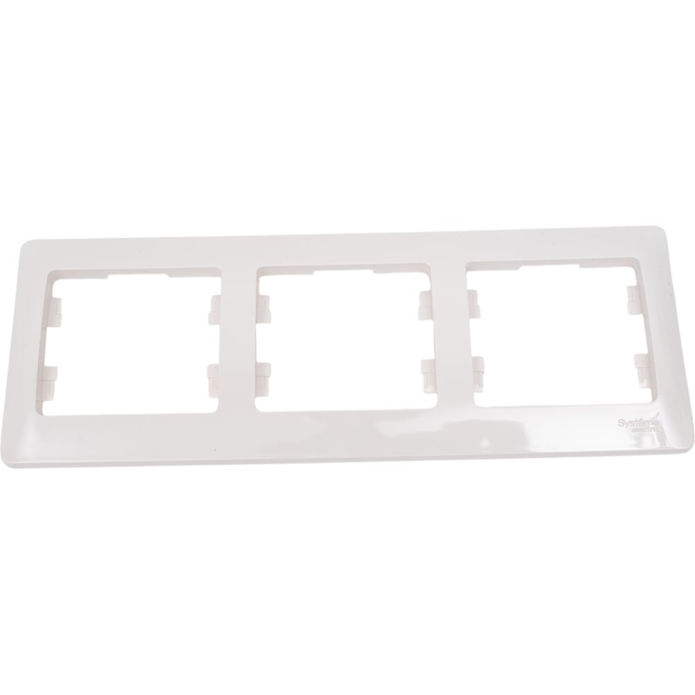 Изображение товара 3-ая рамка Systeme Electric Glossa Молочная, горизонтальная SE GSL000903