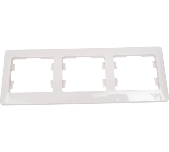 Изображение товара 3-ая рамка Systeme Electric Glossa Молочная, горизонтальная SE GSL000903