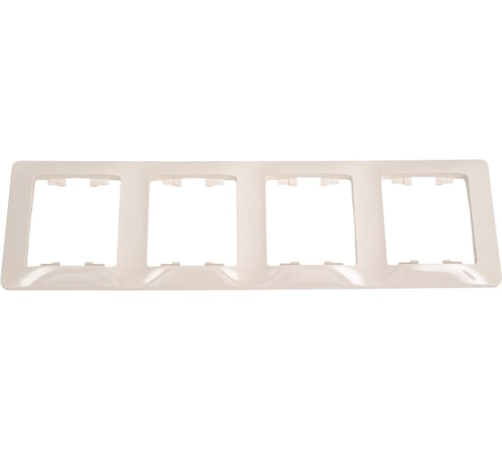 Изображение товара 4-ая рамка Systeme Electric Glossa Молочная, вертикальная SE GSL000908
