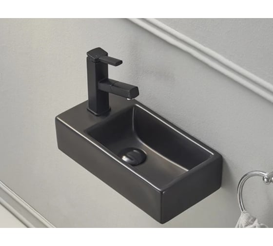 Изображение товара Раковина Gid Bm9270R подвесная черная матовая 40.5x20.5x10.5 62201R