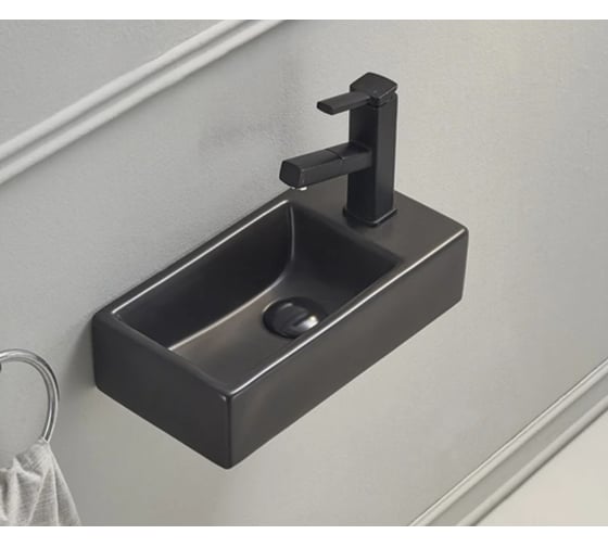 Изображение товара Раковина Gid Bm9270L подвесная черная матовая 40.5x20.5x10.5 62201L