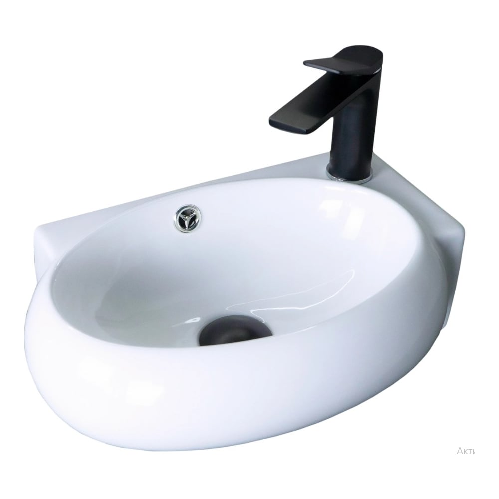 Изображение товара Раковина Gid N9100L белая подвесная овальная 43.5x30 см керамика