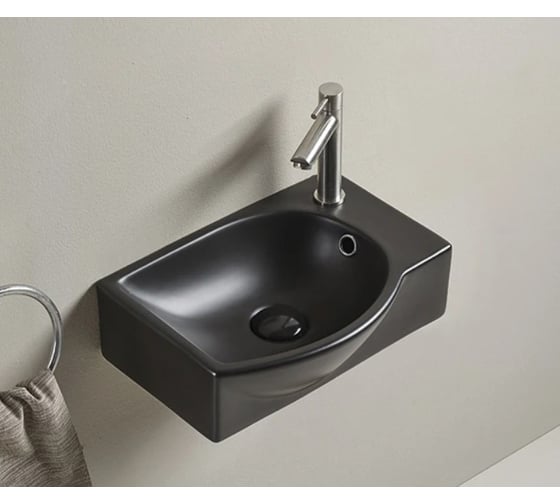 Изображение товара Раковина Gid Bm9276L подвесная черная матовая 40.5x28x14 62205L