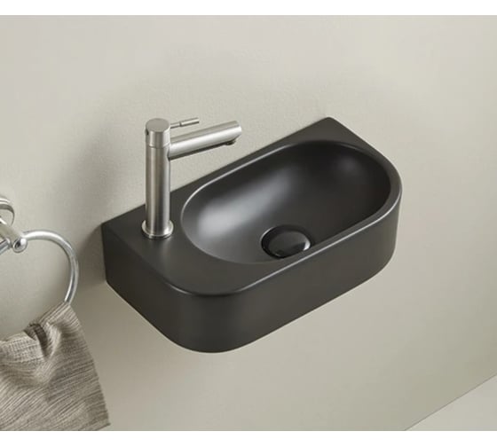 Изображение товара Раковина Gid Bm9274R подвесная черная матовая 40x21.5x12 62204R