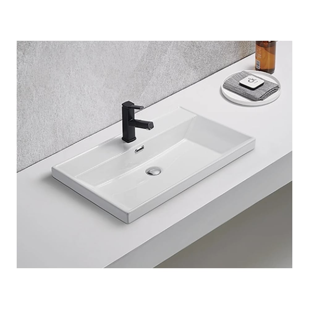 Изображение товара Раковина Gid 5560s встраиваемая сверху белая 61x46.5x15 71166