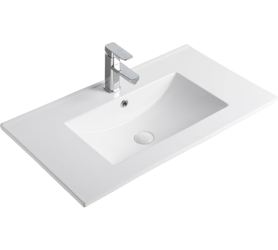 Изображение товара Раковина Gid 9080e встраиваемая сверху белая 81x46.5x17 71104