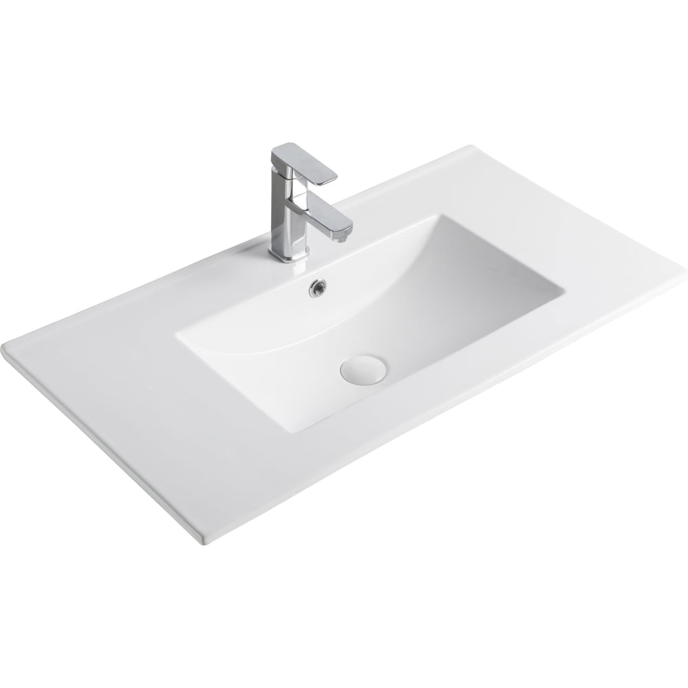 Изображение товара Раковина Gid 9090e встроенная белая 91x46.5 см современная керамика