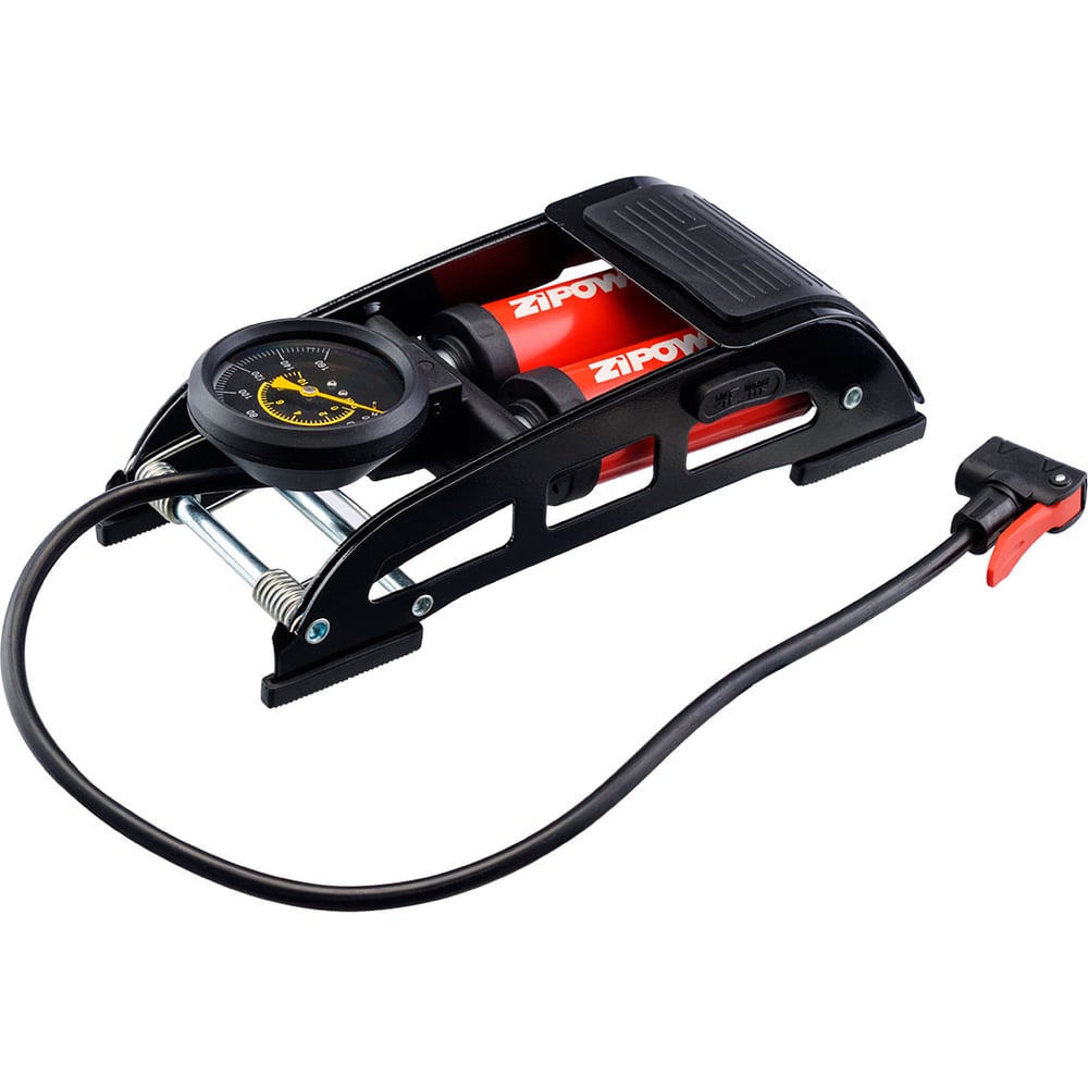 Изображение товара Двухцилиндровый ножной насос Zipower PM4410 для шин и бытовых нужд