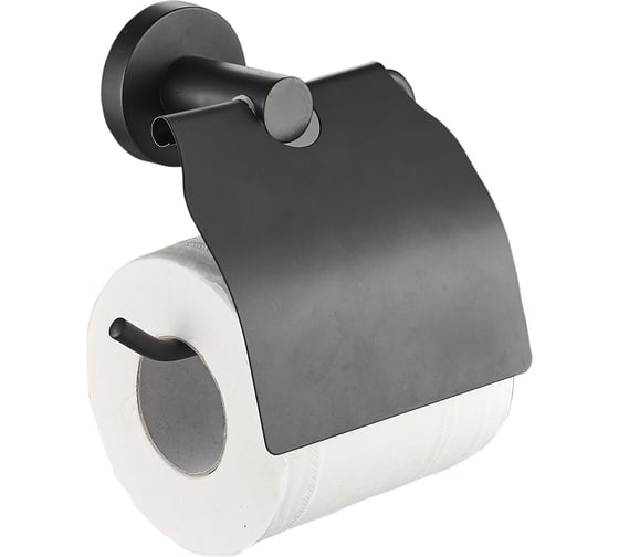 Изображение товара Держатель для туалетной бумаги Zenfort 20586, закрытый, чёрный 102030