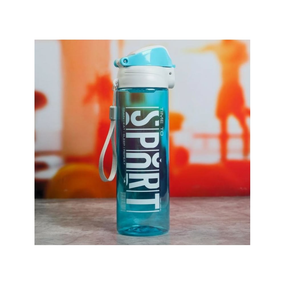 Изображение товара Бутылка для воды Командор Sport 600 мл голубая