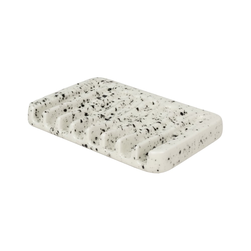 Изображение товара Мыльница Zenfort Некст из керамики прямоугольная белая настольная