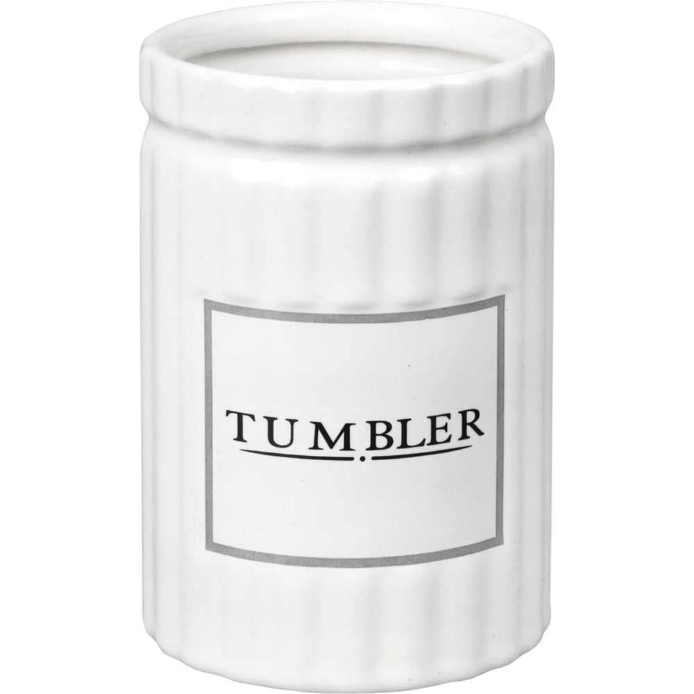 Изображение товара Стакан для зубных щеток Zenfort Mona из керамики настольный белый