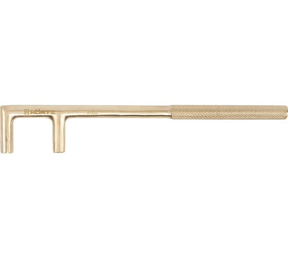 Изображение товара Ключ вентильный с круглым сечением HORTZ П-образный, 30х200, искробезопасный сплав AlCu 176-30, 1133692