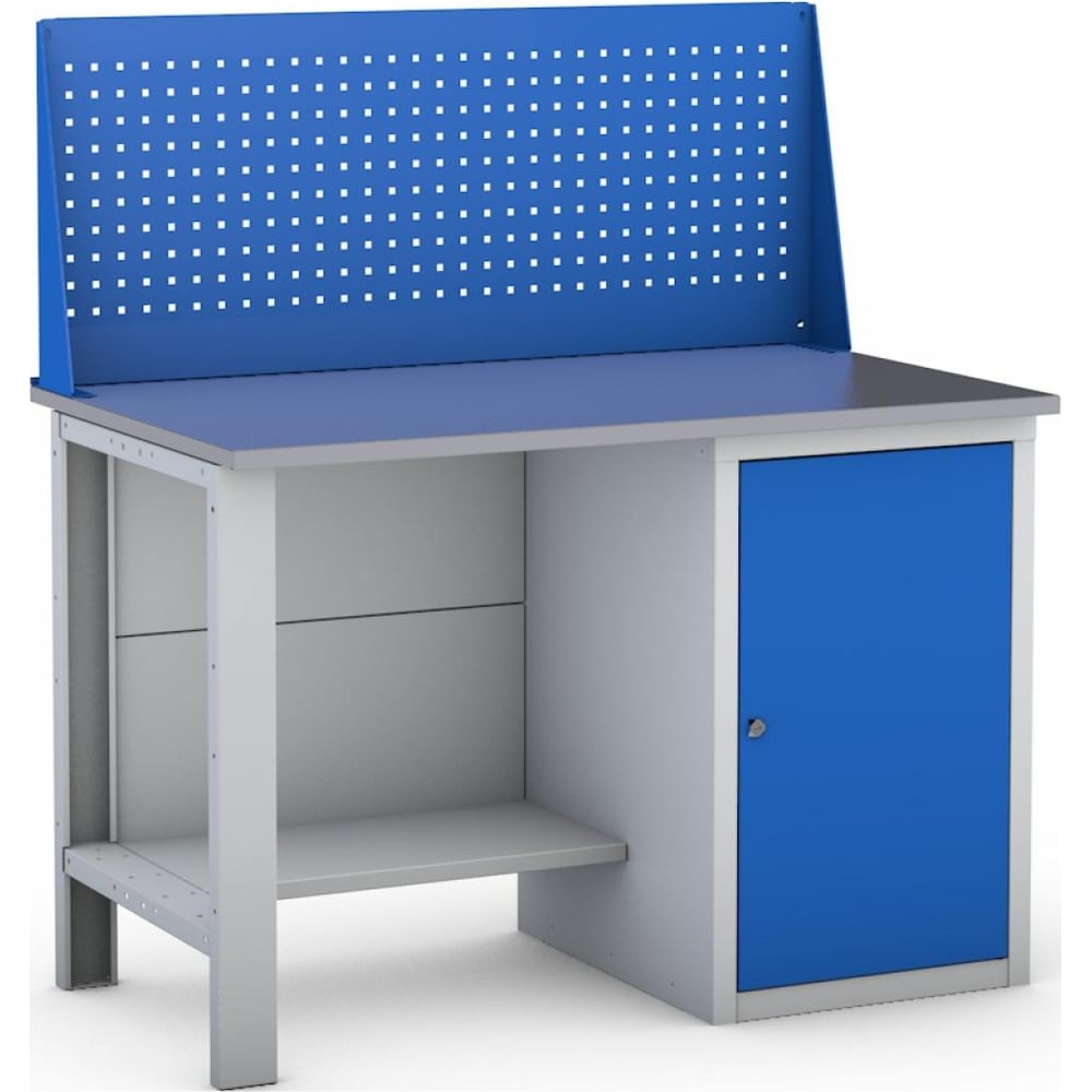 Изображение товара Верстак слесарный FLAMES ВСЛ.1200.О.Т2.Э с тумбой