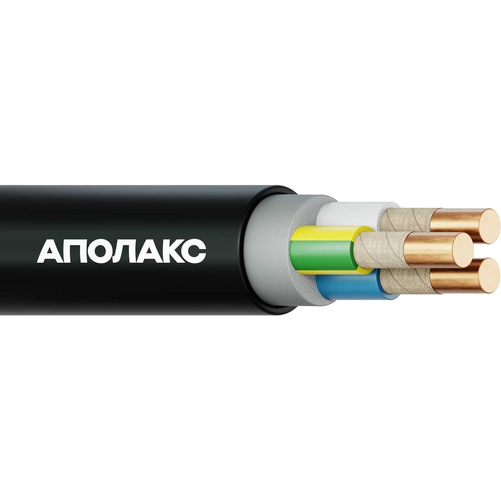 Изображение товара Кабель силовой АПОЛАКС ППГнг(А)-HF 3х6 500 м медь ГОСТ