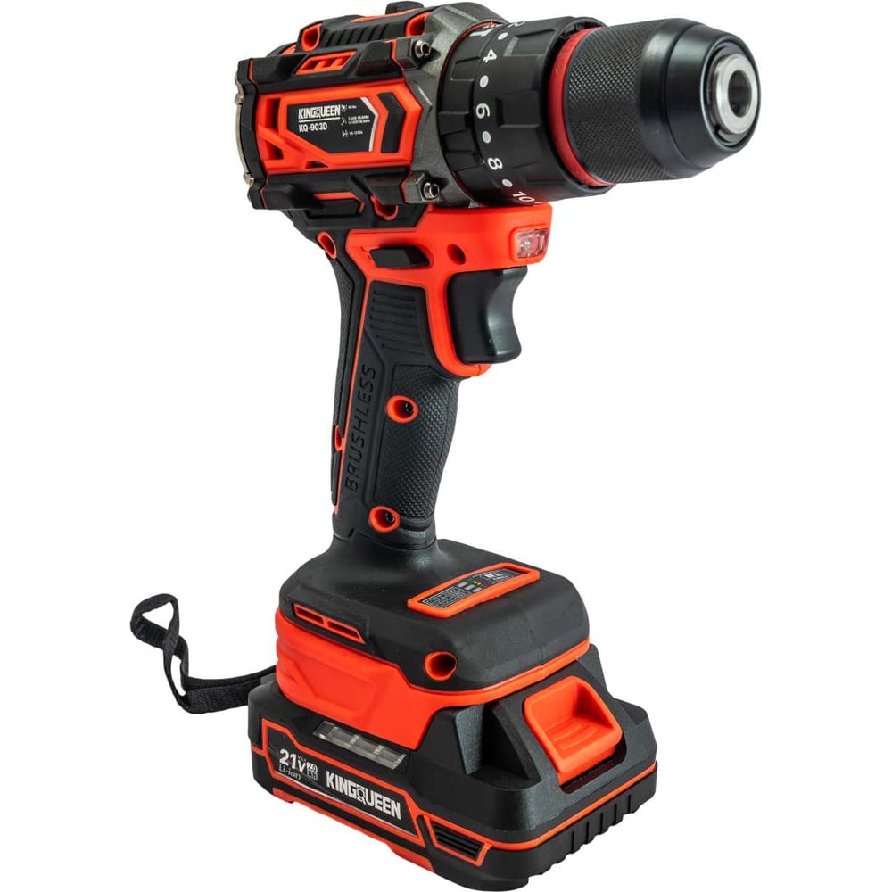 Изображение товара Шуруповерт KINGQUEEN KQ-903D 21В с 2 аккумуляторами