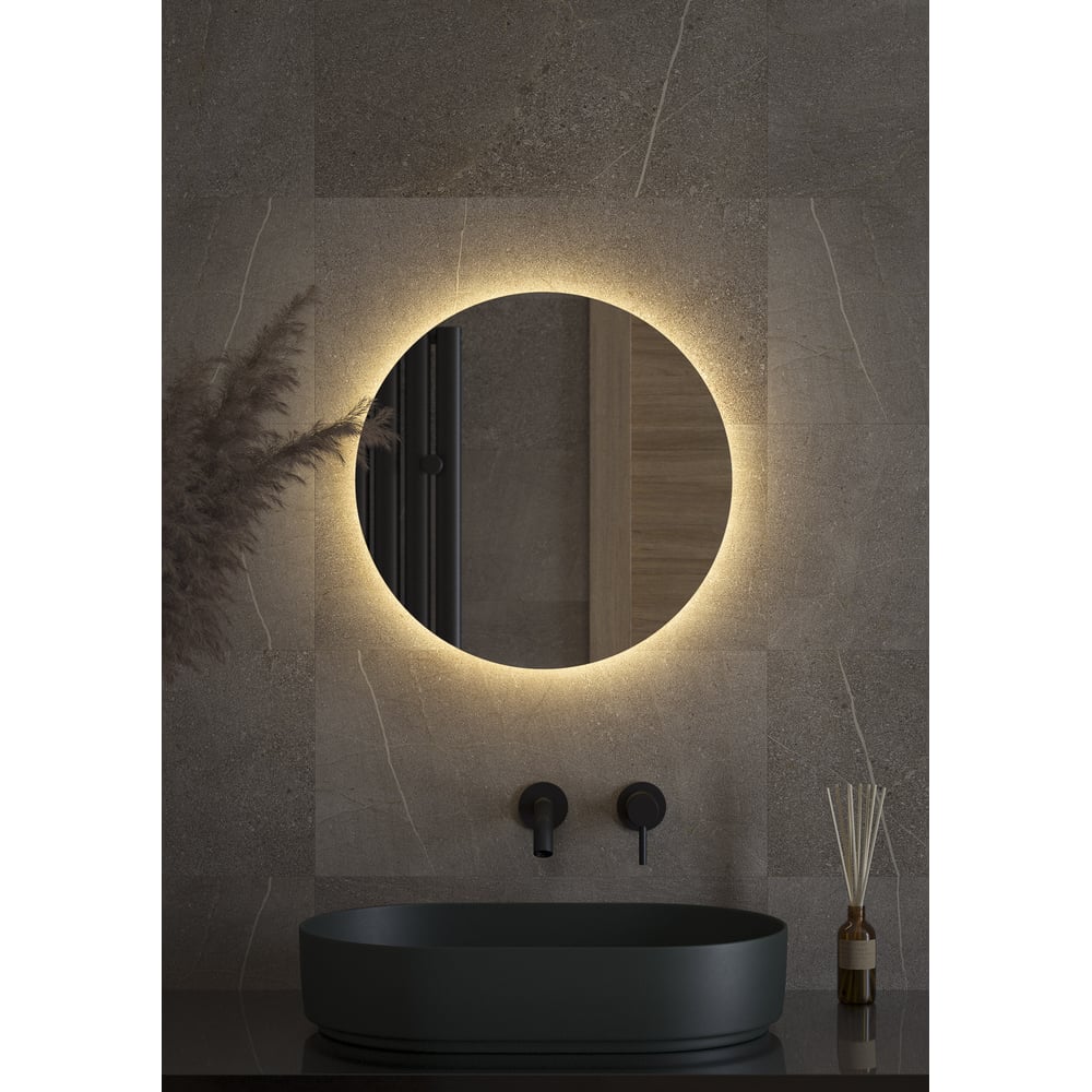 Изображение товара Зеркало с LED-подсветкой DEFESTO Ø50 см современное круглое модель OPTI