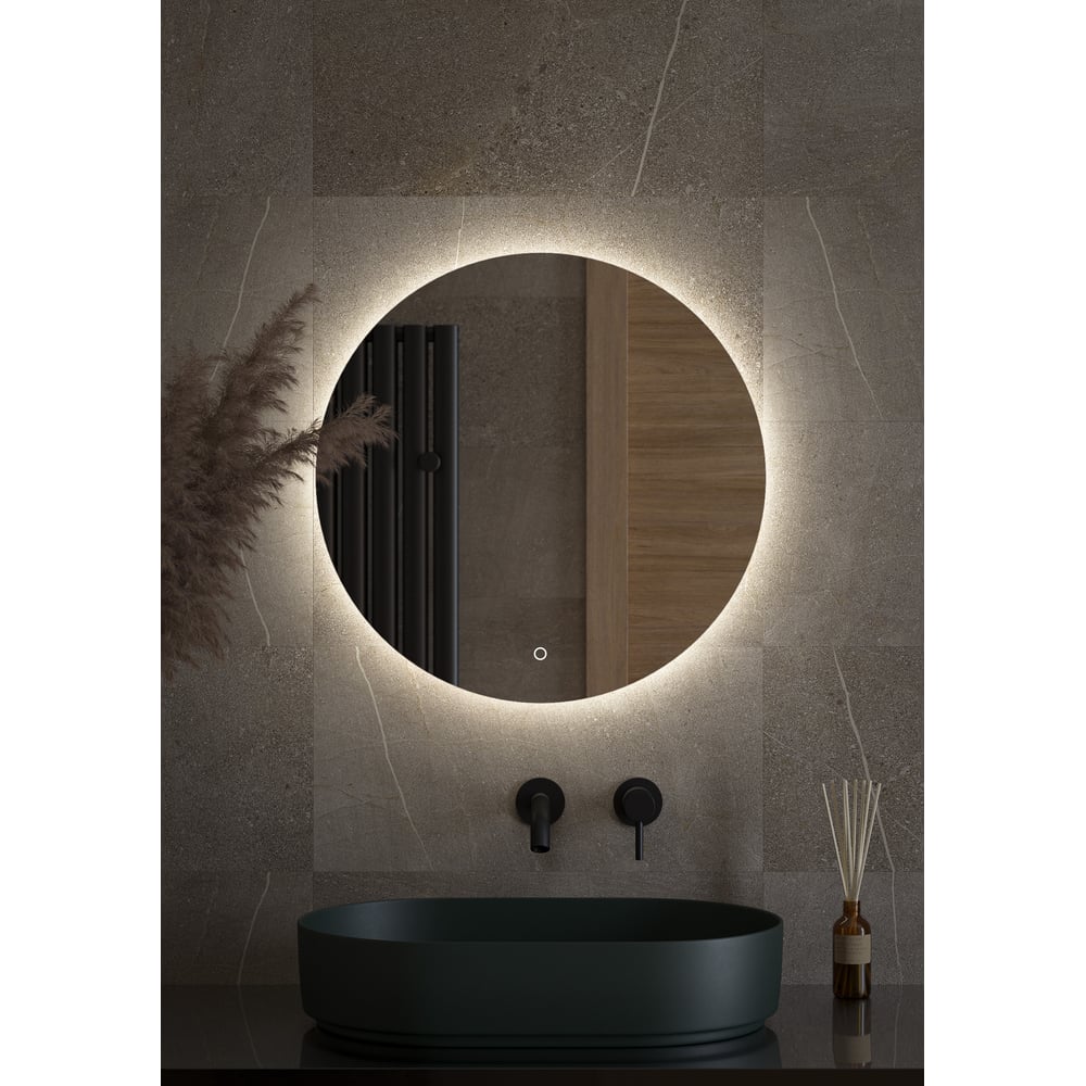 Изображение товара Зеркало с LED-подсветкой DEFESTO Ø60 см, сенсорный выключатель, OPTI DF 2843S