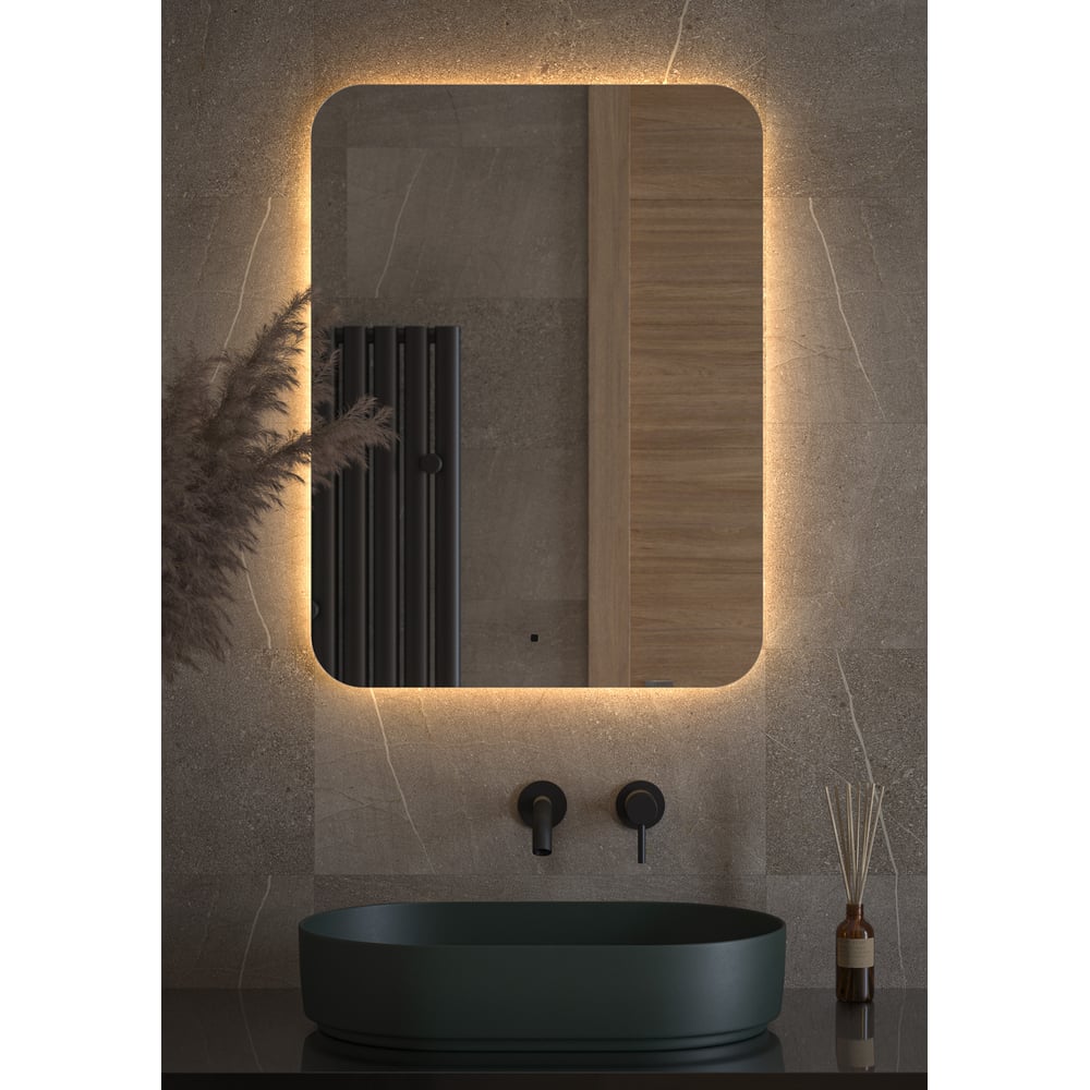 Изображение товара Зеркало с LED-подсветкой OPTI 60x80 см с бесконтактным управлением