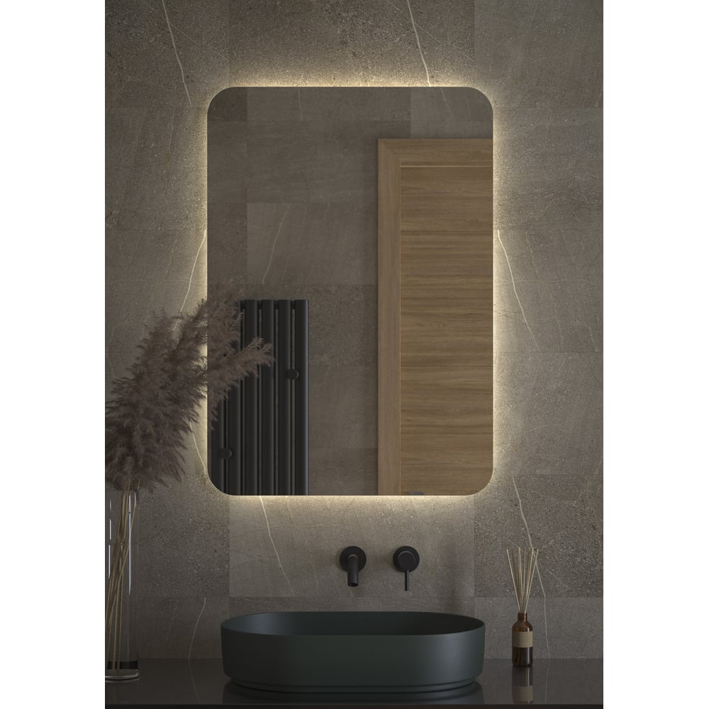 Изображение товара Зеркало с LED-подсветкой DEFESTO 70x100 см современное зеркало без рамы