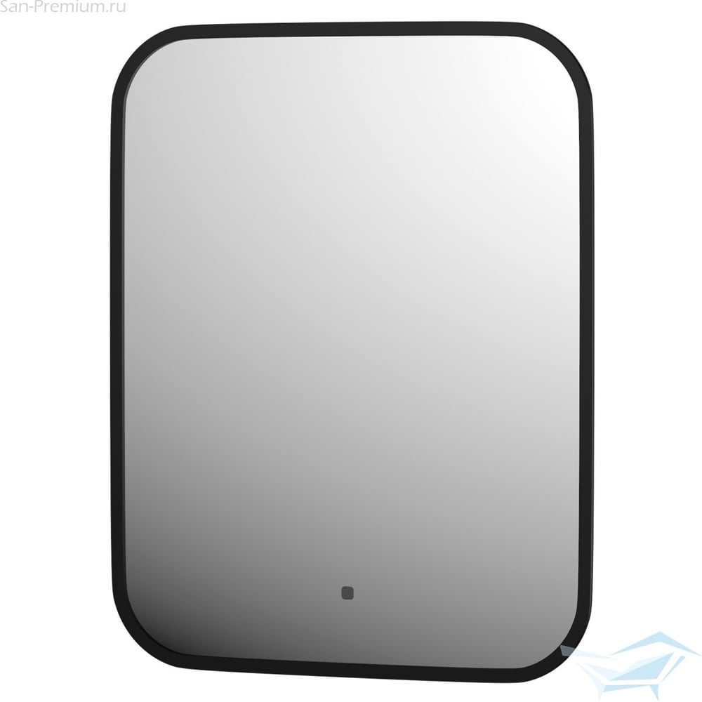 Изображение товара Зеркало с LED-подсветкой DEFESTO 50x60 см сенсор черный серия Aura