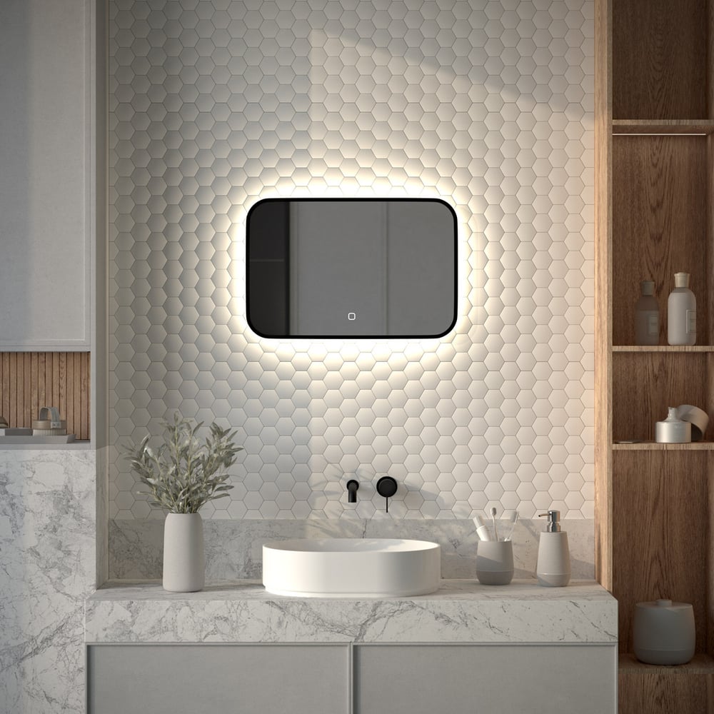 Изображение товара Зеркало с LED-подсветкой DEFESTO 17W 60x40 см с сенсорным выключателем