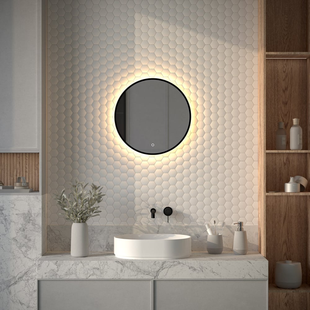 Изображение товара Зеркало с LED-подсветкой DEFESTO 12W 50 см Сенсорное современное в стиле Aura