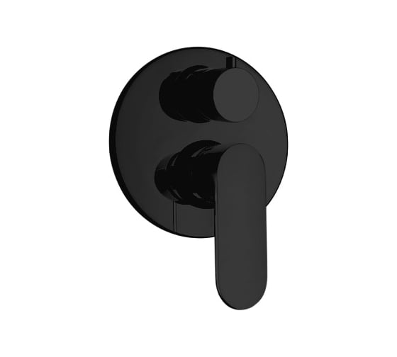 Изображение товара Внешняя часть встраиваемого смесителя для душа MAMOLI SADLER на 2 выхода, Matt black 2609PE00600K