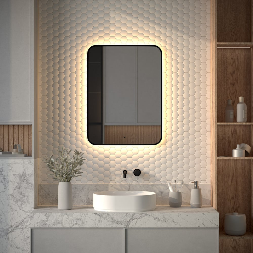 Изображение товара Зеркало DEFESTO с LED-подсветкой 60x80 см AURA DF 2977R