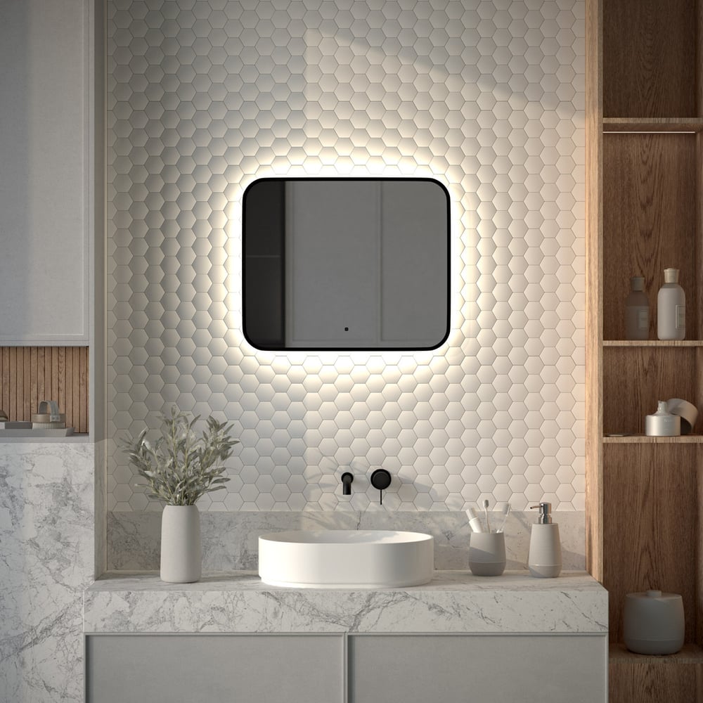 Изображение товара Зеркало с LED-подсветкой DEFESTO Aura 60x50 см Нейтральный белый свет Изображение товара Зеркало с LED-подсветкой DEFESTO Aura 60x50 см Нейтральный белый свет