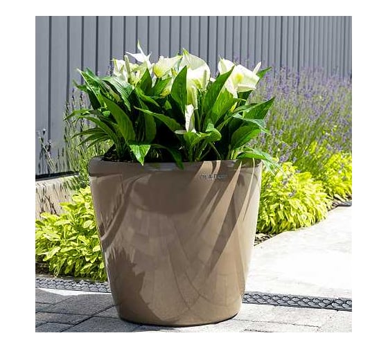 Изображение товара Кашпо Ola Dom DELUXE круглое 100 литров (мокко) 600х600х555мм 073754